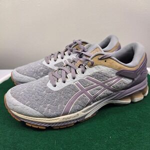 ASICS‎ GEL-Kayano 26 Running Shoes Womens 11.5 Grey/Purple 1012A687 FlyteFoam